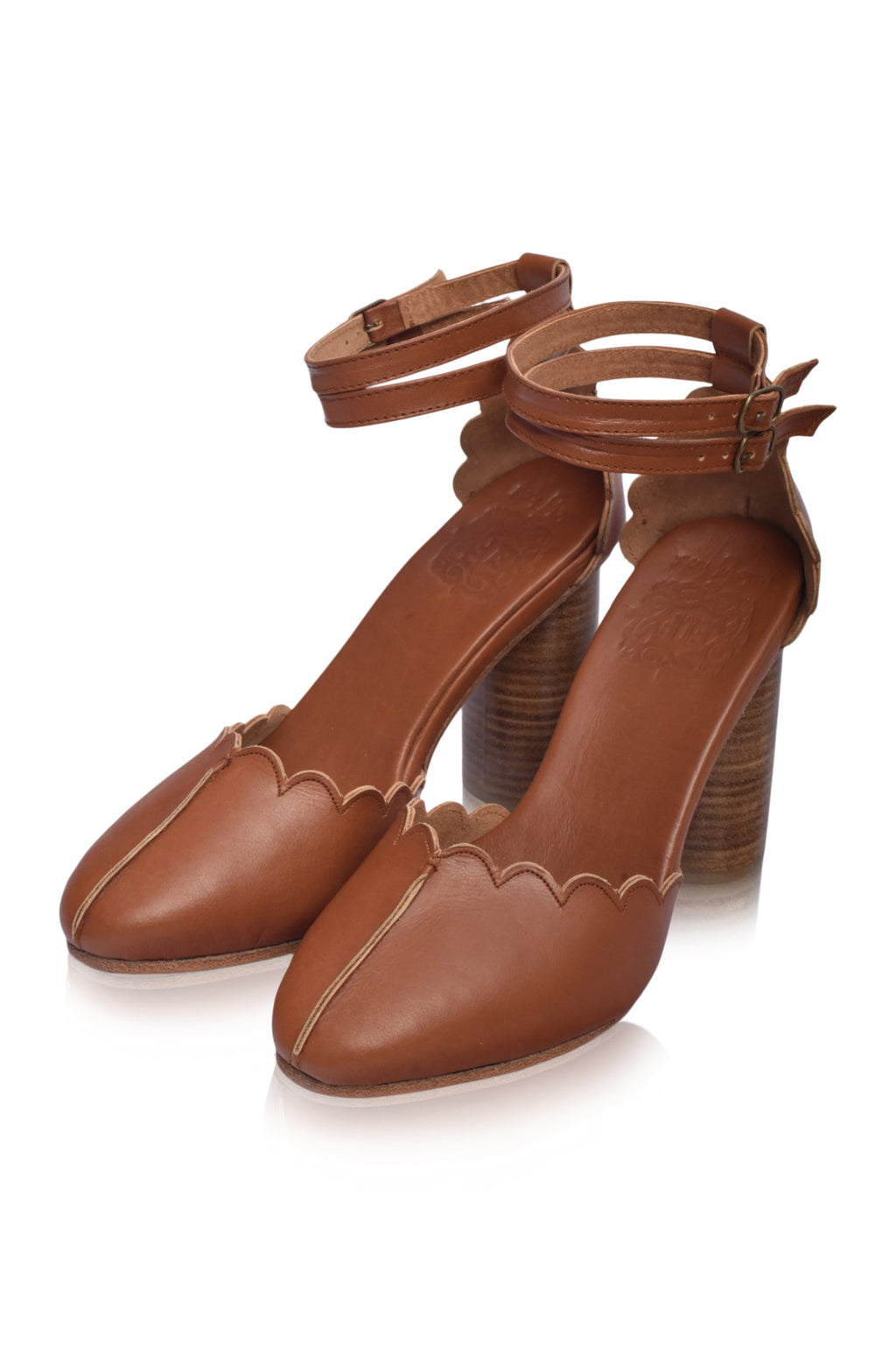 Flamingo Leather Heels-2