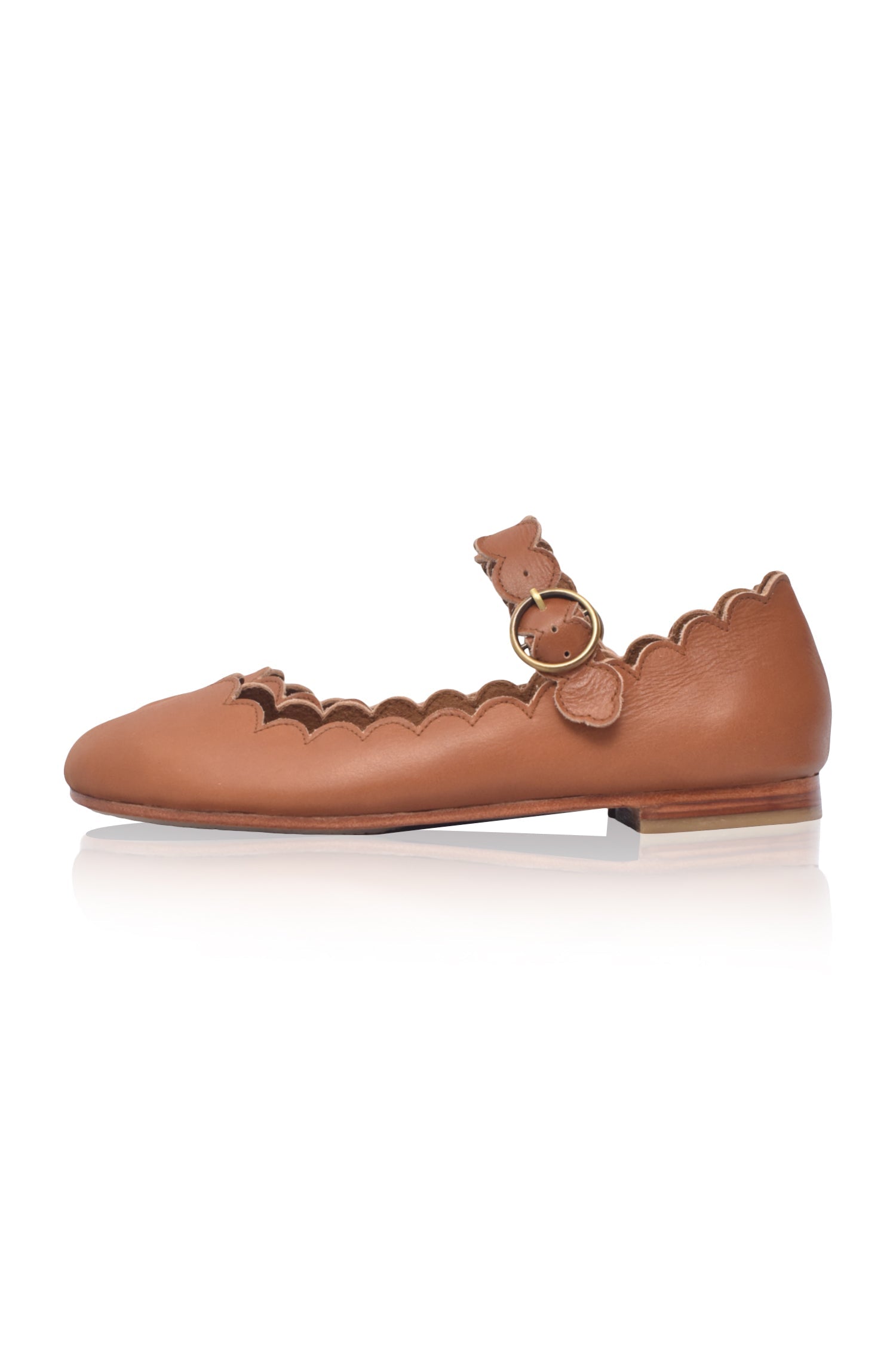Mia Rosa Scalloped Mary Jane Flats-9